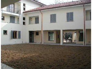 Particolare del giardino interno.